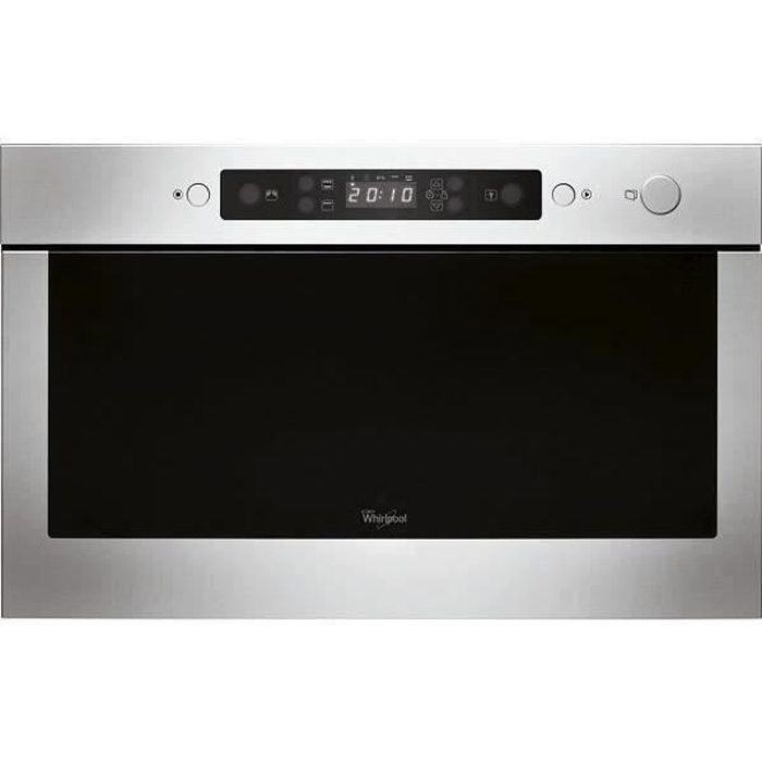 Micro-ondes encastrable - WHIRLPOOL AMW423IX - Gris - 22L - 37 cm x 18.7 cm  - Cdiscount Electroménager