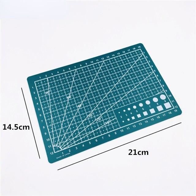 Tapis De Découpe A5 Double Face + Règle Acier & Cutter – 22×15 Cm Pour Couture, Gravure, Loisirs Créatifs