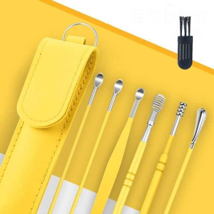 PX02442COFFRET HYGIENE NEZ .Cureoreille pour homme et femme,6 pièces,cureoreille,Curette