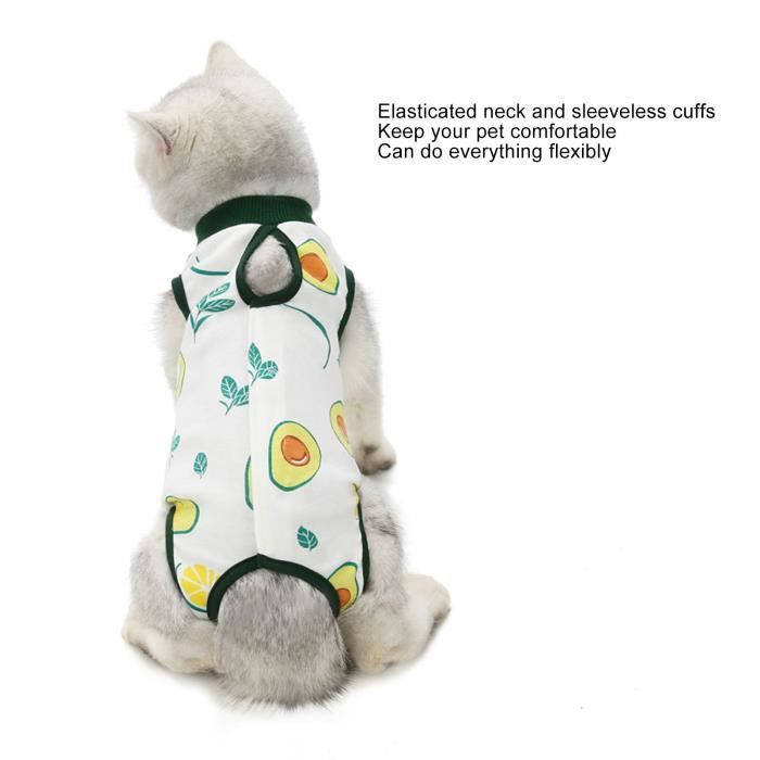 Comparer les prix de Combinaison de récupération pour chat - ZERODIS - LON Costume Set - Blanc - Chat