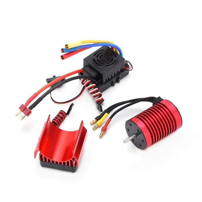 Moteur RC Sans Balais 3650 5200KV + ESC 120A Étanche - Haute Performance Voiture Télécommandée