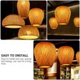 1pc Decor de la lumière Lampe Décorative Tissu Bambou Plafonnier Plafond Pour La Partie lustre - suspension luminaire d'interieur-1