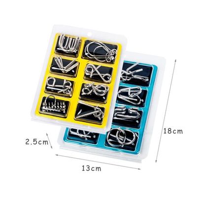 24 Casse-Tête Métalliques – Jeux De Démêlage IQ – Ensemble De Puzzles Fil Métal Pour Adultes Et Enfants – Défi Cérébral