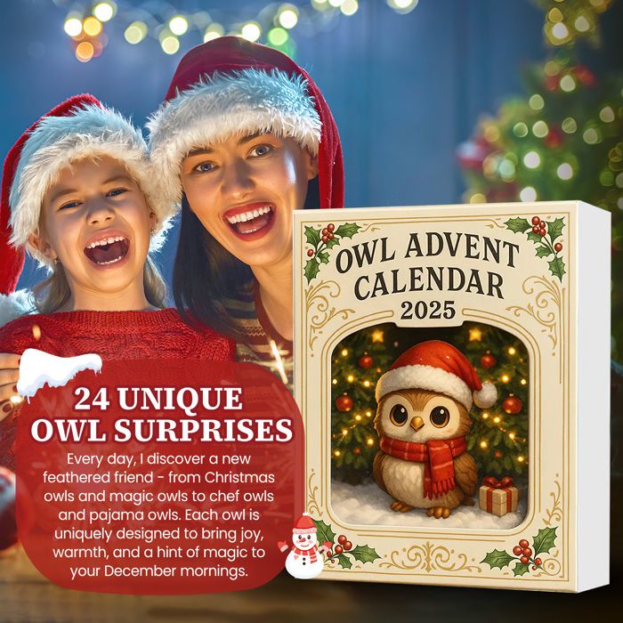 Calendrier De L'Avent Ours 2025 - 24 Pendentifs Animaux En Acrylique - Décoration Noël Compte à Rebours Sapin - 2