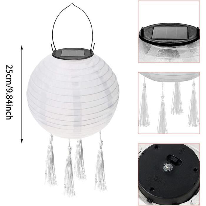 Abat-jour Papier De Riz Ovale Pliable - Lanterne Blanche, Décoration Intérieure Élégante, 51x28 Cm