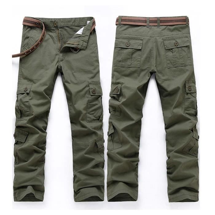 Pantalon Cargo Just Cavalli Vert Militaire Taille 48/32 - Neuf Avec étiquettes, Multi-poches, Coton