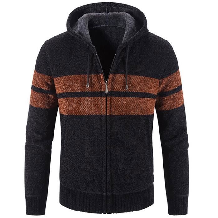Gilet laine sales capuche homme