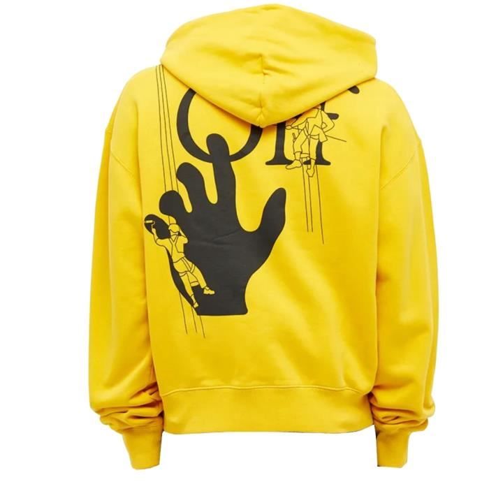 Off white yellow hands hoodie online