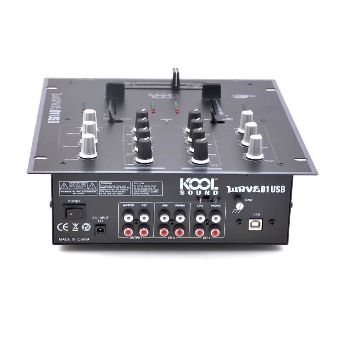 Table De Mixage 2 Voies 6 Entrees Avec Port Usb Table De Mixage