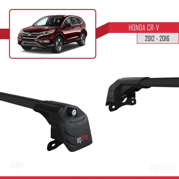 Barres De Toit Pour Honda CR-V 5 (2017-2022) - 2 Barres Aluminium Gris, Charge Max 75 Kg, Antivol