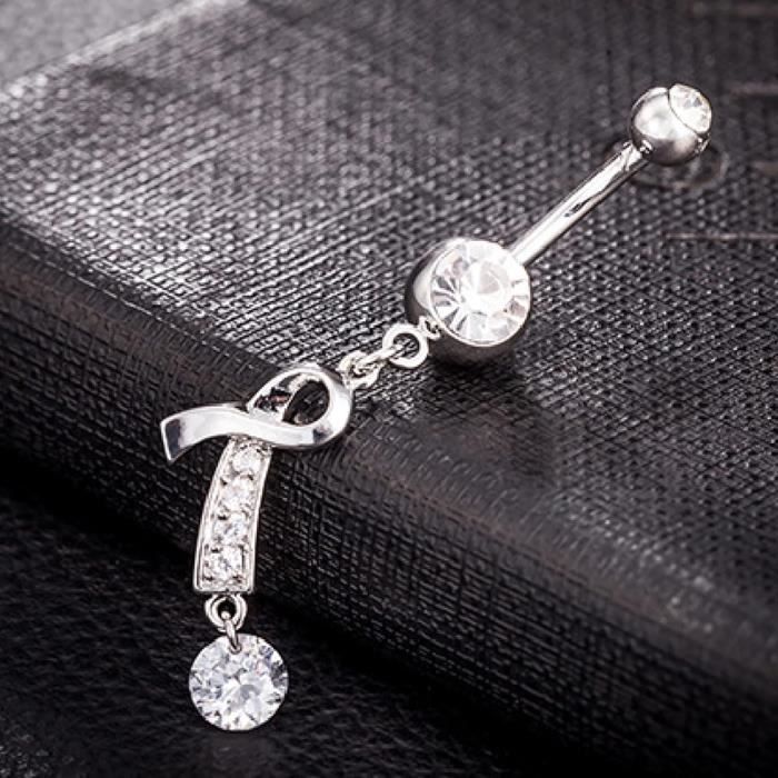 Banemi Percing au Nombril Grand, Piercing Nombril Femme Unique 14G