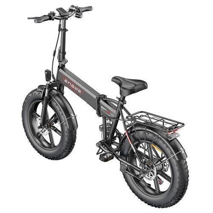 Velo electrique Pliable ENGWE EP 2 Pro Autonomie 120km Moteur 250W Batterie 48V13Ah avec amortisseur avant VTC Fat bike Noir
