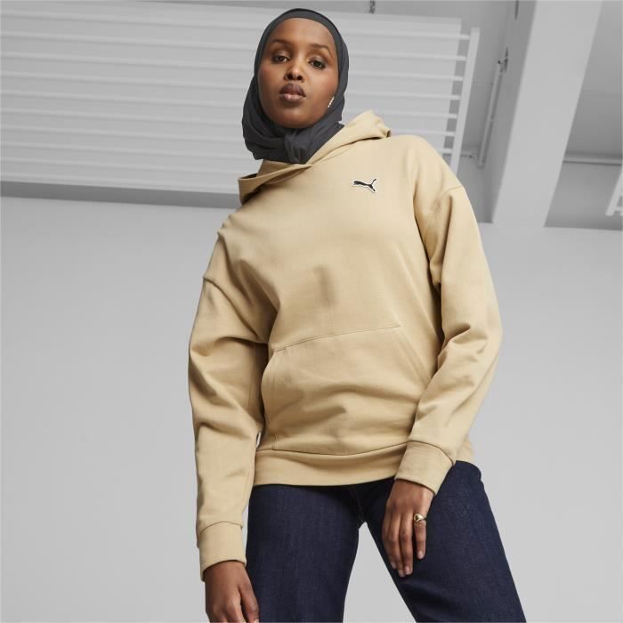 Sweatshirt capuche femme Puma Better Essentials FL sand dune