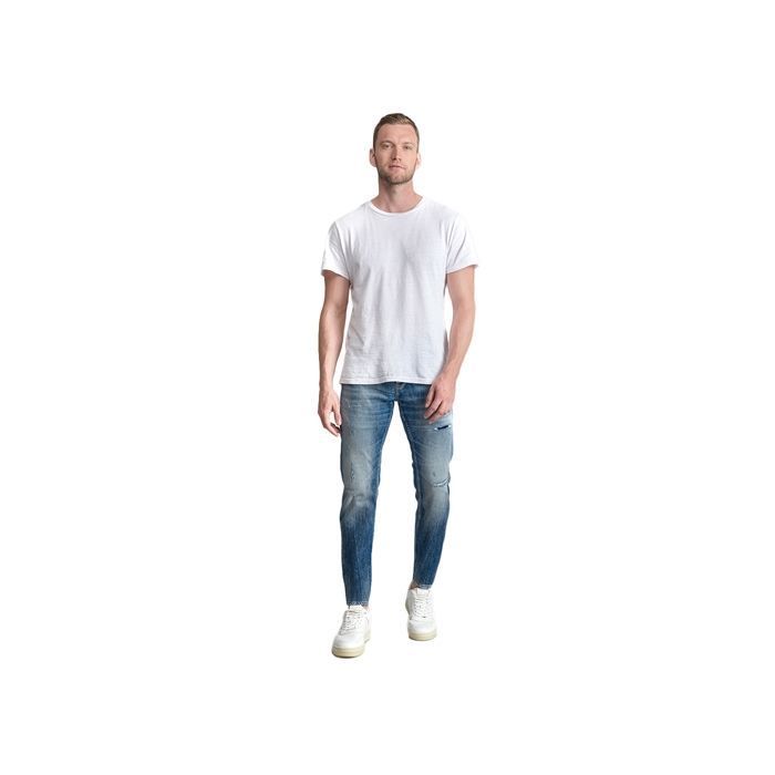 Jean Homme Le Temps Des Cerises 700/11 - Slim Fit Bleu Délavé - Fermeture Zip - Neuf Avec Étiquettes