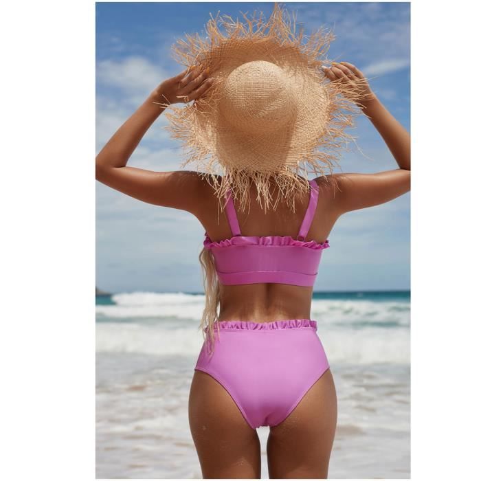 Maillot de bain hot sale 2 pieces a volant