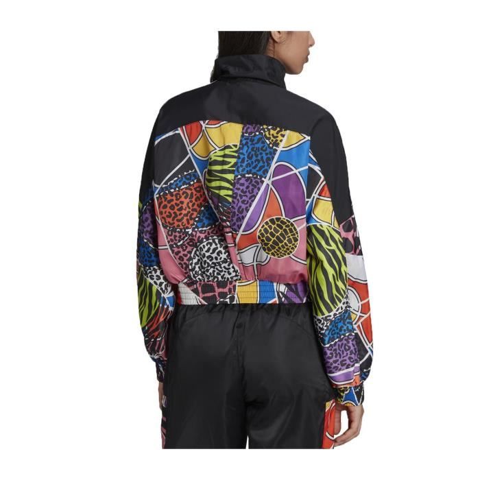 Doudoune Adidas Originals Track Top Femme Multicolore Noir Polyester Fermeture Eclair Multicolore Cdiscount Pret a Porter