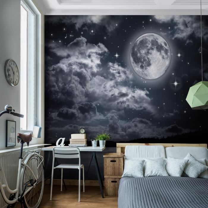 Runa Art Papier Peint Intissé Mural Chute D'eau Panda Moderne Toison Salon Chambre à Coucherr Salle - Tableaux Muraux Tapisserie Photo - Vert Noir Et Blanc 9393010a
