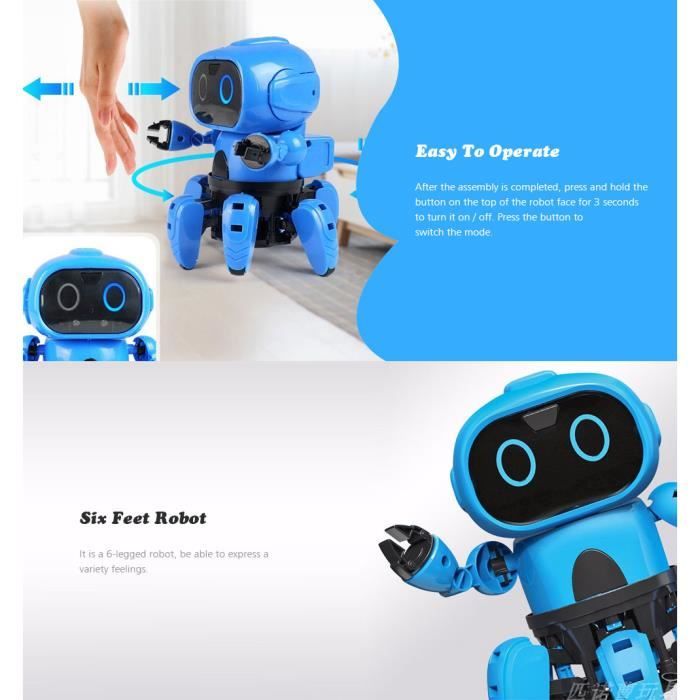 Kit De Construction Robot 4 En 1 Télécommandé – 813 Pièces STEM Rechargeable – Cadeau Parfait Pour Enfants De 6 à 12 Ans – Garçons Et Filles