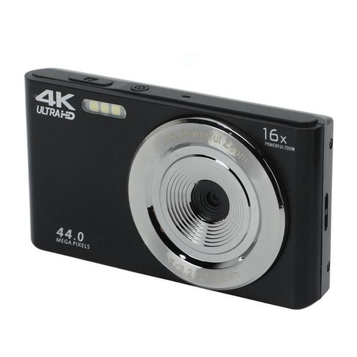 Appareil photo numérique compact 44 MP - Noir - Zoom optique 16x - Fonction  pause et vidéo HD 1080p - Cdiscount Appareil Photo