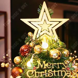 BOFUNX Miniature Noël En Résine Kit De Mini Decoration Noël Figurine Ornament Bonhomme De Neige Sapin De Noël Rose Cadeau Barrière Accessoires De Noël Pour Décoration De Table Micro Paysage DIY