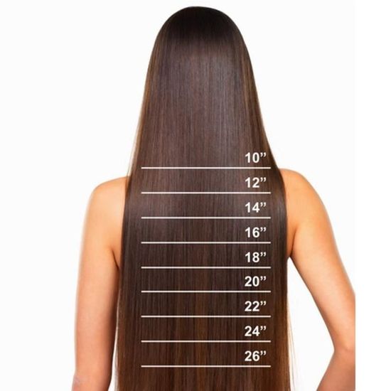 16 pouces cheveux