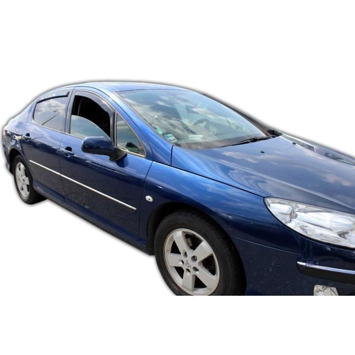 Deflecteurs D'Air HEKO Pour Peugeot 308 SW Break 2014-2021 - Set 4 Pièces - Fumé