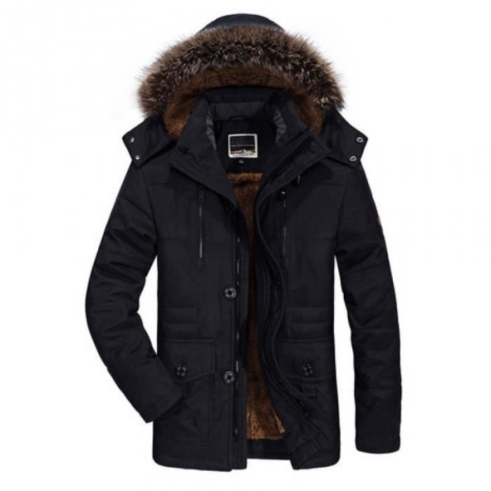 Manteau doudoune fourrure homme on sale