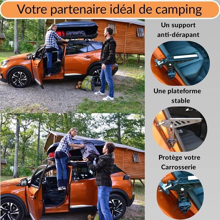 TangMiGe Marchepied, Marches pour Camping-Car, Marchepied de Porte de  Voiture, Acces Toit, Pliable d'échelle de marchepied, pour Voiture, Jeep,  SUV, RV… (Orange) : : Auto et Moto