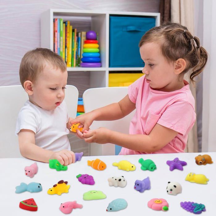 Lot De 60 Jouets Anti-stress Kawaii Avec Différents Motifs Danimaux Mochi Squishy Fidget Toys Cadeau Danniversaire Denf Amz B0c1