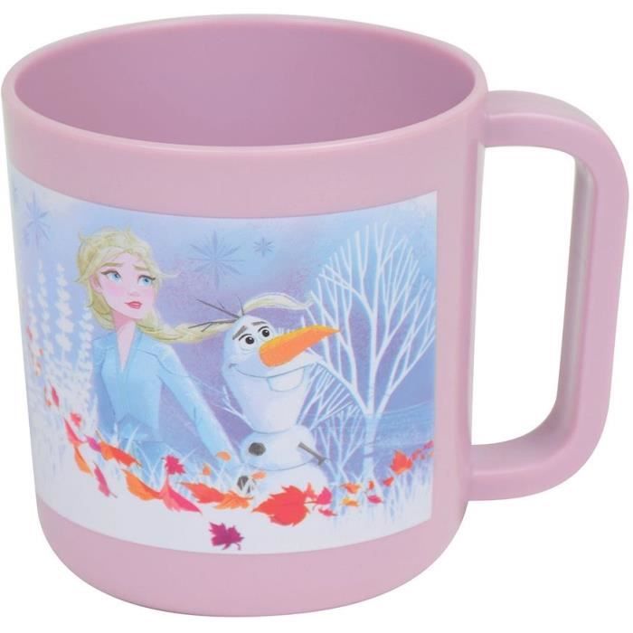 Lot De 4 Assiettes Plates Pour Enfant Disney Frozen - Violet/Rose - Polypropylène