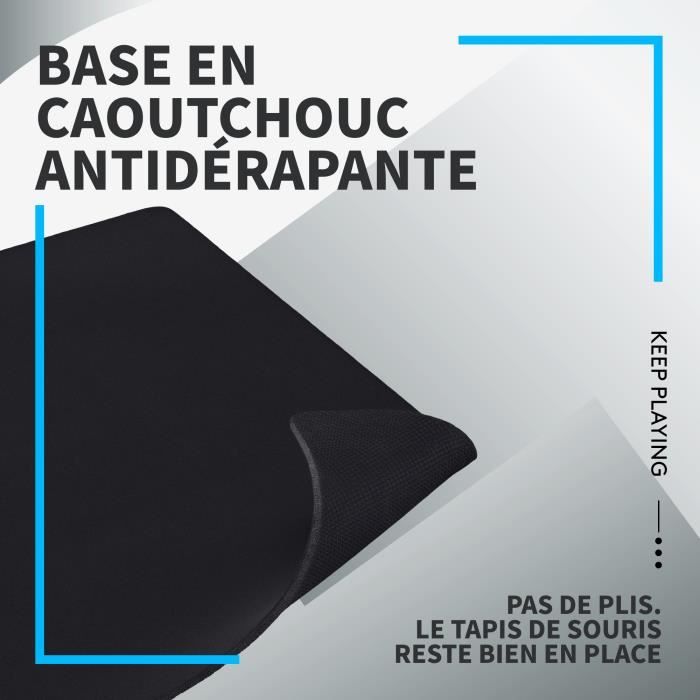Tapis de souris gaming Logitech G240 Cloth antidérapant Noir - Tapis de  souris