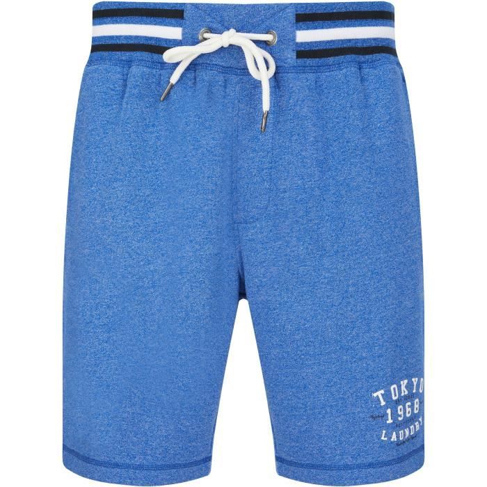 TOKYO LAUNDRY Short Molleton Bleu Clair Homme