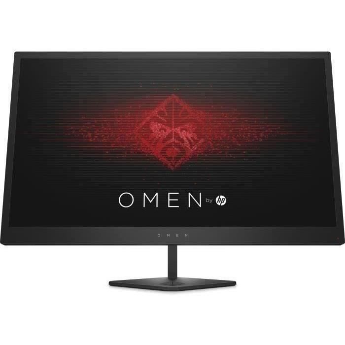 HP Ecran PC Gamer OMEN 25 – 24.5’’ Full HD – Dalle TN LED – 144 Hz – 1 ms - AMD FreeSync - HDMI - DisplayPort - 16:9 - Noir