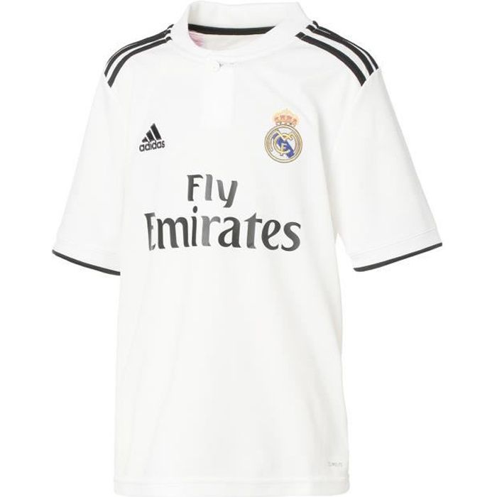 ADIDAS Maillot de football Real Domicile 18 - Enfant garçon - Blanc