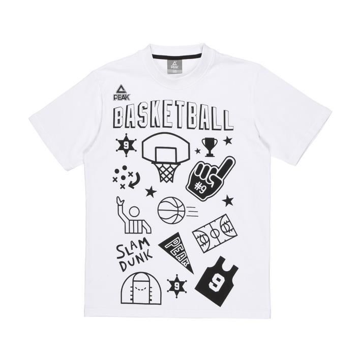PEAK T-shirt TP Fantasy Basket - Enfant - Gris