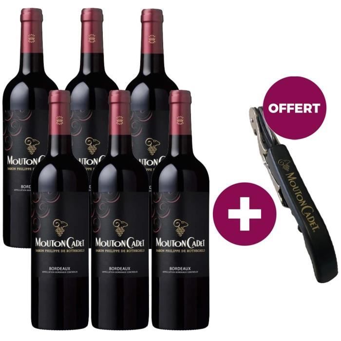Mouton Cadet Baron Philippe de Rothschild 2017 Bordeaux - Vin rouge de Bordeaux + Couteau Offert
