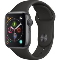 Apple Watch Series 4 GPS - 40mm Boîtier aluminium gris sidéral - Bracelet noir (2018) - Reconditionné - Excellent état