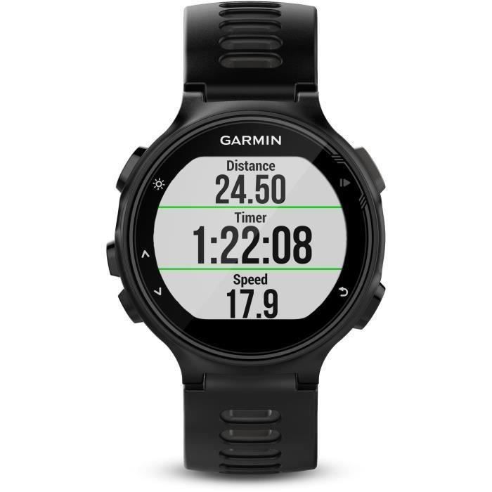 GARMIN Forerunner 735XT Montre Cardio GPS Multisports - Noir et Gris