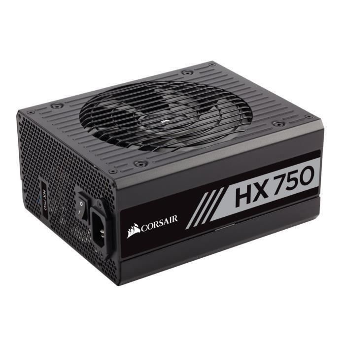CORSAIR Alimentation HX750 - 750 Watts - Full Modulaire - 80+ Platinum (CP-9020137-EU)