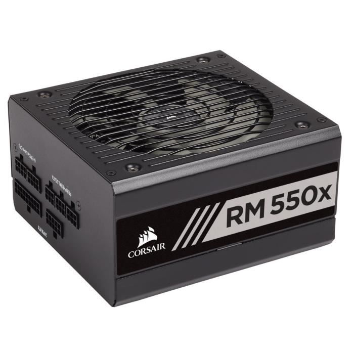 CORSAIR Bloc d’alimentation ATX entièrement modulaire RMx Series RM550x 80 PLUS Gold ATX (CP-9020177-EU)