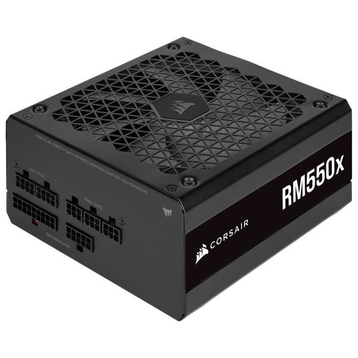 CORSAIR Bloc d'alimentation ATX RM550x 80 PLUS Gold Noir (CP-9020197-EU)