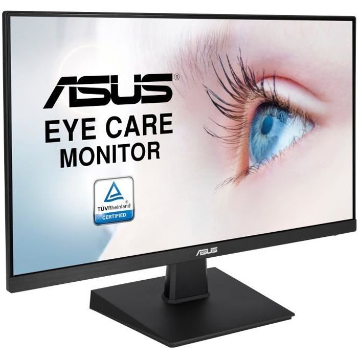 Ecran PC ASUS VA247HE - 23,8- VA - Full HD (1920 x 1080px) - 75Hz - 5ms - Adaptive-Sync/FreeSync - HDMI, DVI - Low Blue Light - Noir