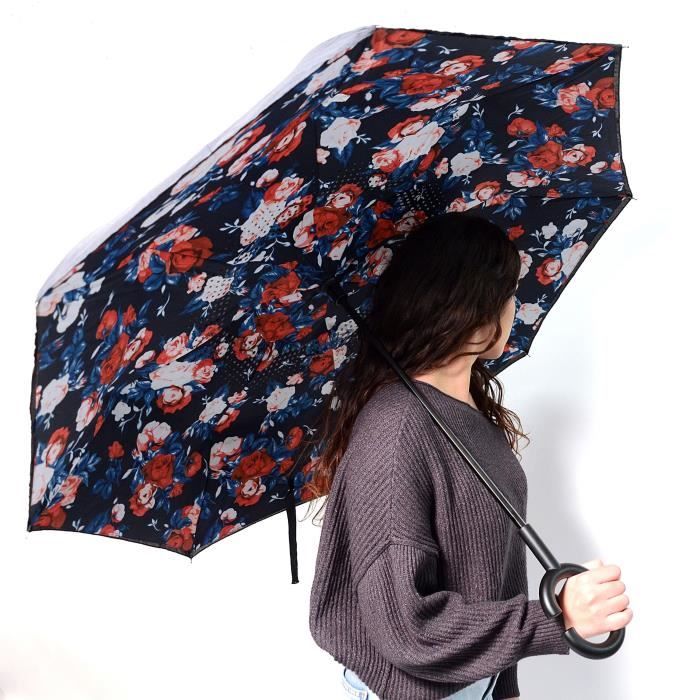 KINSTON Parapluie inversé Imprimé à Fleurs