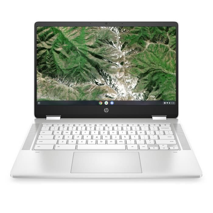 Ordinateur Portable Chromebook HP 14a-ca0057nf - 14'' FHD tactile/convertible - Pentium Silver - RAM 8Go - Stockage 64Go - ChromeOS
