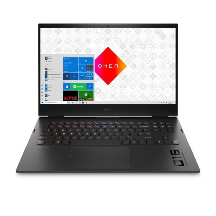 PC Portable HP OMEN 16 b0027nf 16 FHD Intel Core i7 11800H RAM 16 Go Stockage 1 To SSD NVIDIA GeForce RTX 3060 Wind 11
