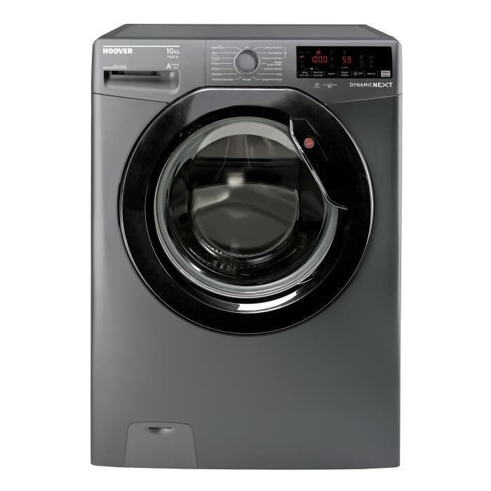Lave-linge hublot HOOVER DWOA410AHB7R1 - 10 kg - Classe A +++ - 1400 tours/min - Anthracite