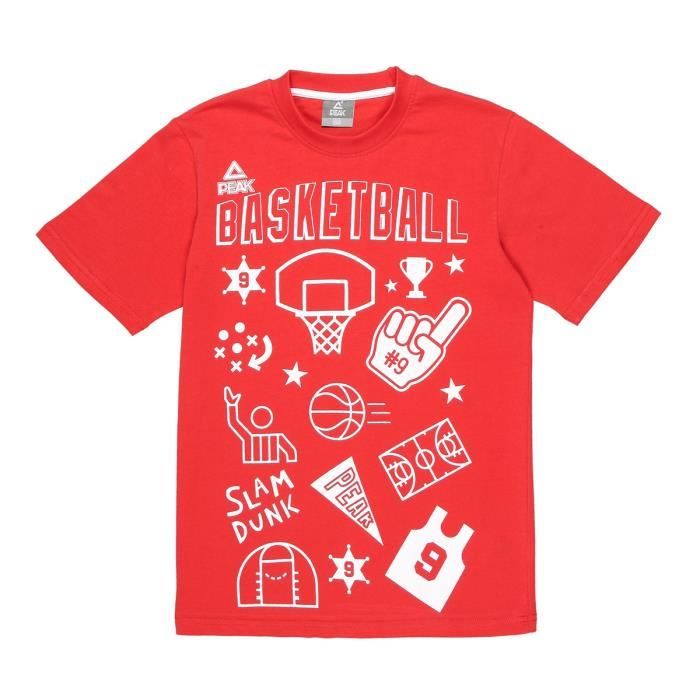PEAK T-shirt TP Fantasy Basket - Enfant - Rouge