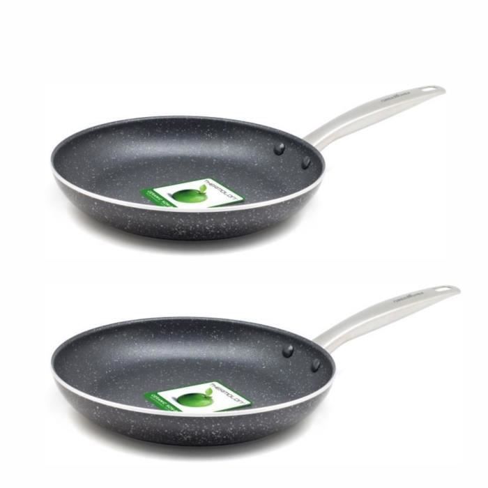 GREENCHEF Berlin Rocks Poêle - Tous feux + induction - Ø 20 cm - Céramique
