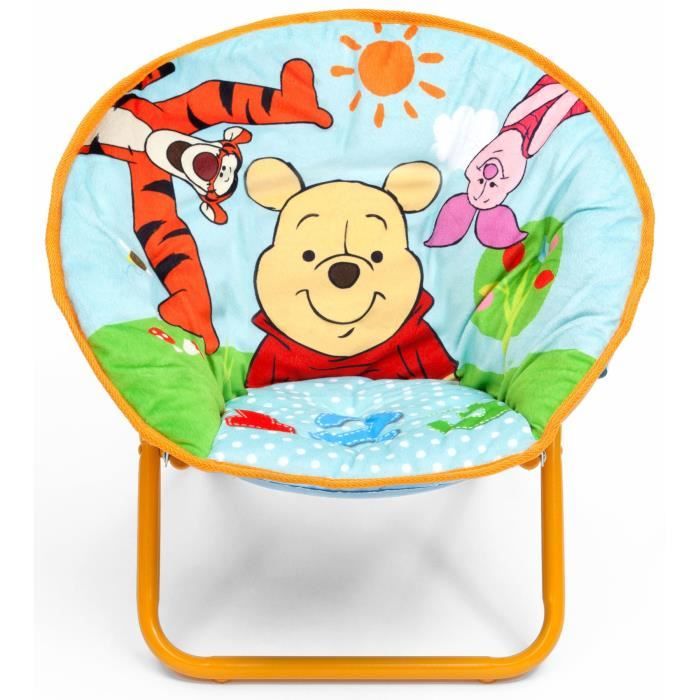 WINNIE L'OURSON - Siège Lune Enfant - Orange et Bleu - Disney Baby