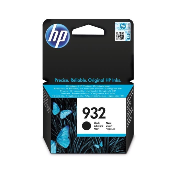 HP 932 Cartouche dencre noire authentique (CN057AE) pour HP OfficeJet 6100/6600/6700/7100/7510/7610